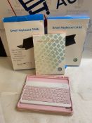 Smart Wireless Tablet Keyboard Case, Set of 4