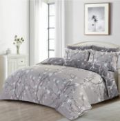 RRP £24.99 SeventhStitch 100% Cotton 200 Thread Count Reversible Bedding Set, King