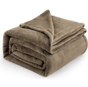 RRP £28.99 Bedsure Fleece Blanket Queen Size Supersoft Throw, 220 x 240cm