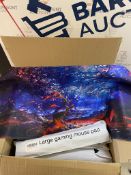 RRP £105 Set of 7 x Extra Large Gaming Mouse Pads Colourful Forest Design Mouse Mats