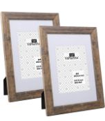 YiPinYin A3 Brown Rustic Wood Photo Frames, Set of 2 RRP £19.99