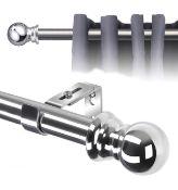 RRP £225 Collection of Inflation Curtain Poles with Fittings, 9 Pieces