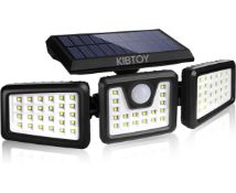 RRP £26.99 Kibtoy Solar Sensor Outdoor Light Solar Security Light