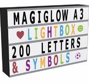 MagiGlow A3 Enhanced Cinematic Light Up Letter Box