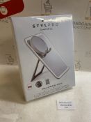 RRP £29.99 Stylpro Glow and Behold Mirror with LED Light USB Charging Touch Screen Button