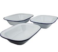 FalconWare Enamel Bakeware Set of 3 Pie Dishes RRP £19.99