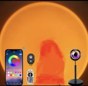 RRP £24.99 Sunset Lamp App Control 255 Colours Projection Lamp with Remote Control