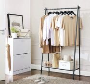 RRP £29.99 Songmics Clothes Rack with Steel Structure Garment Rack with Hanging Rail