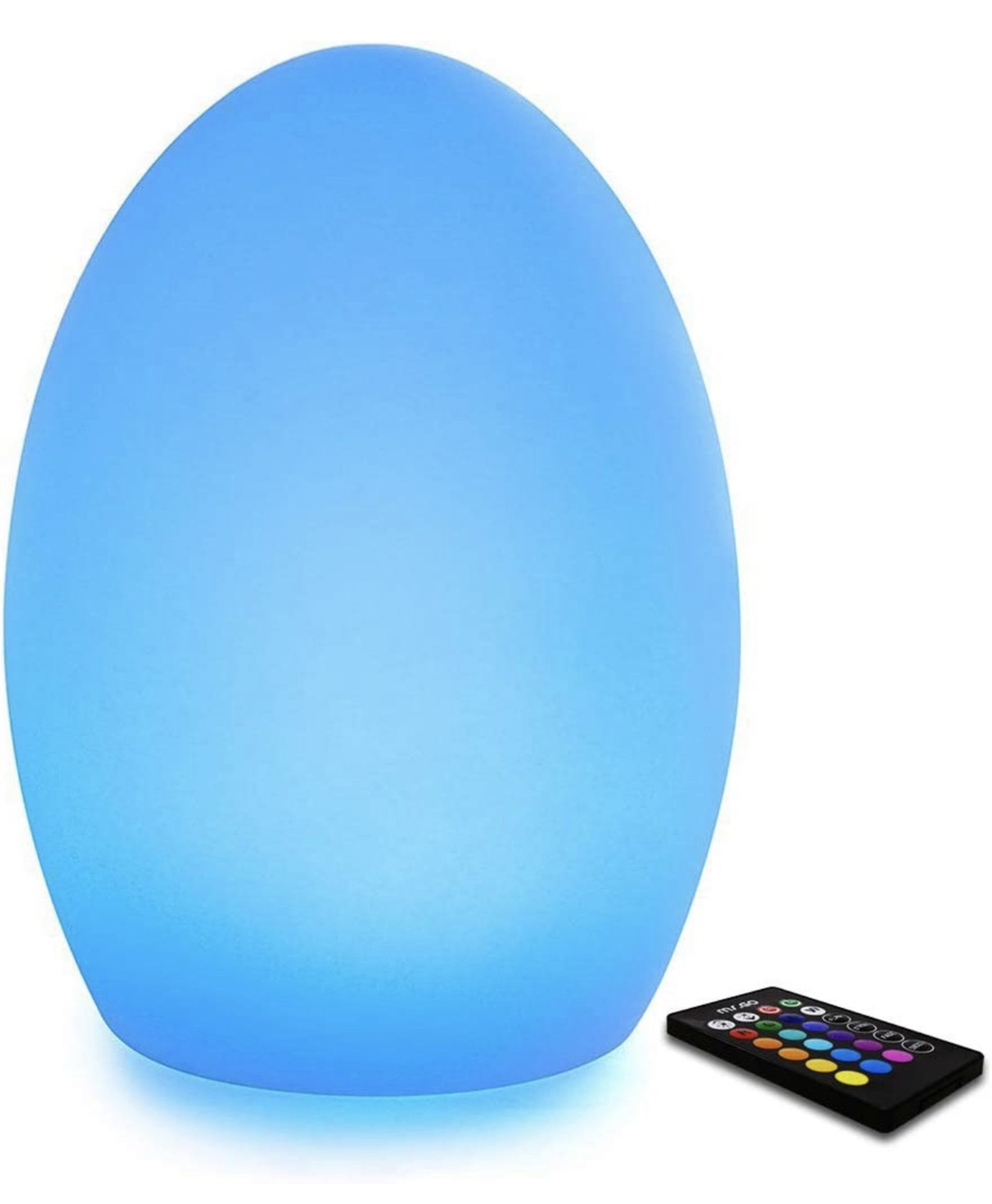 RRP £24.99 Mr.Go LED Light Egg Lamp Colour Changing Lamp Mood Light with Remote Control