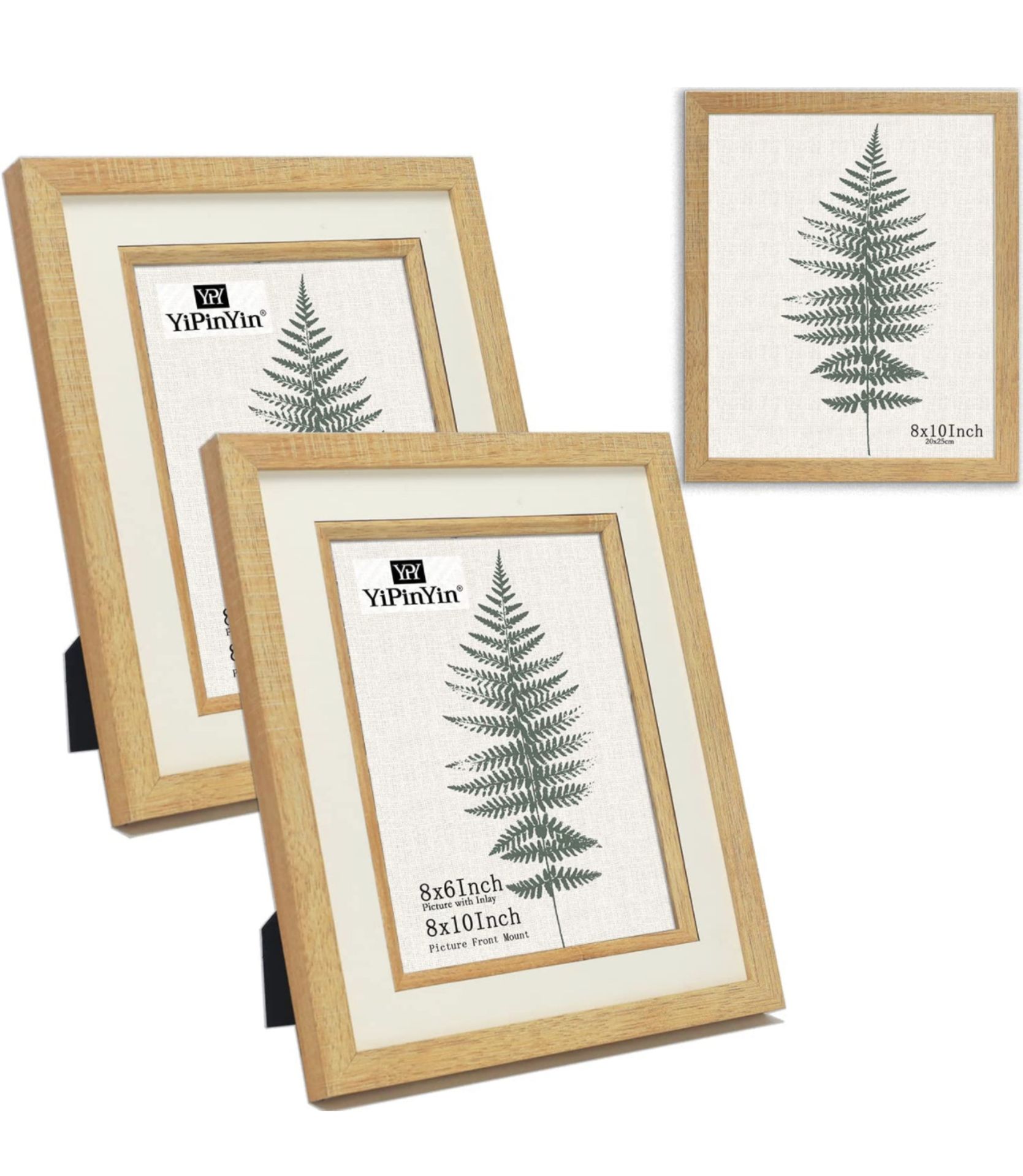 RRP £40 Set of 4 (2 packs of 2) 10x8" Picture Frames with Inlay and Mount Photo Frames - Image 2 of 3