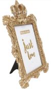 RRP £19.99 Winomo Crown Photo Frame Royal Gold Picture frame