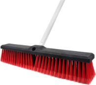 RRP £22.99 Push Broom Stiff Indoor Outdoor Rough Surface Floor Scrub Brush