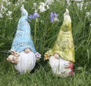 RRP £22.99 Gus and Gilbert Gonks - Garden Gnomes