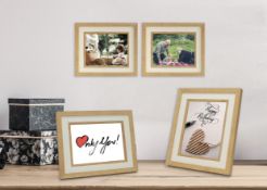 RRP £40 Set of 4 (2 packs of 2) 10x8" Picture Frames with Inlay and Mount Photo Frames