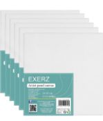 RRP £24.99 Exerz 40x50cm Canvas Panels Artists Boards Set of 6