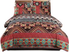 Loussiesd Bohemian Exotic Style Fade Resistant Bedding Set, King Size RRP £23.99