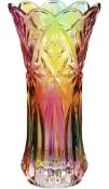 RRP £24.99 Winomo Unique Crystal Glass Vase Decorative Rainbow Flower Vase