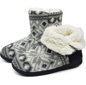 RRP £20.99 Oncai Slippers Comfort Knit Women's Memory Foam Fleece House Shoes, 3-4 UK