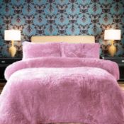 Soft & Snug Comfort Collections Teddy Bear Duvet Cover Set Super Soft Warm Fleece, Single