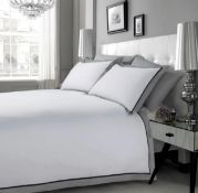 RRP £29.99 Hachette Mayfair 100% Egyptian Cotton Bedding Set, King Size