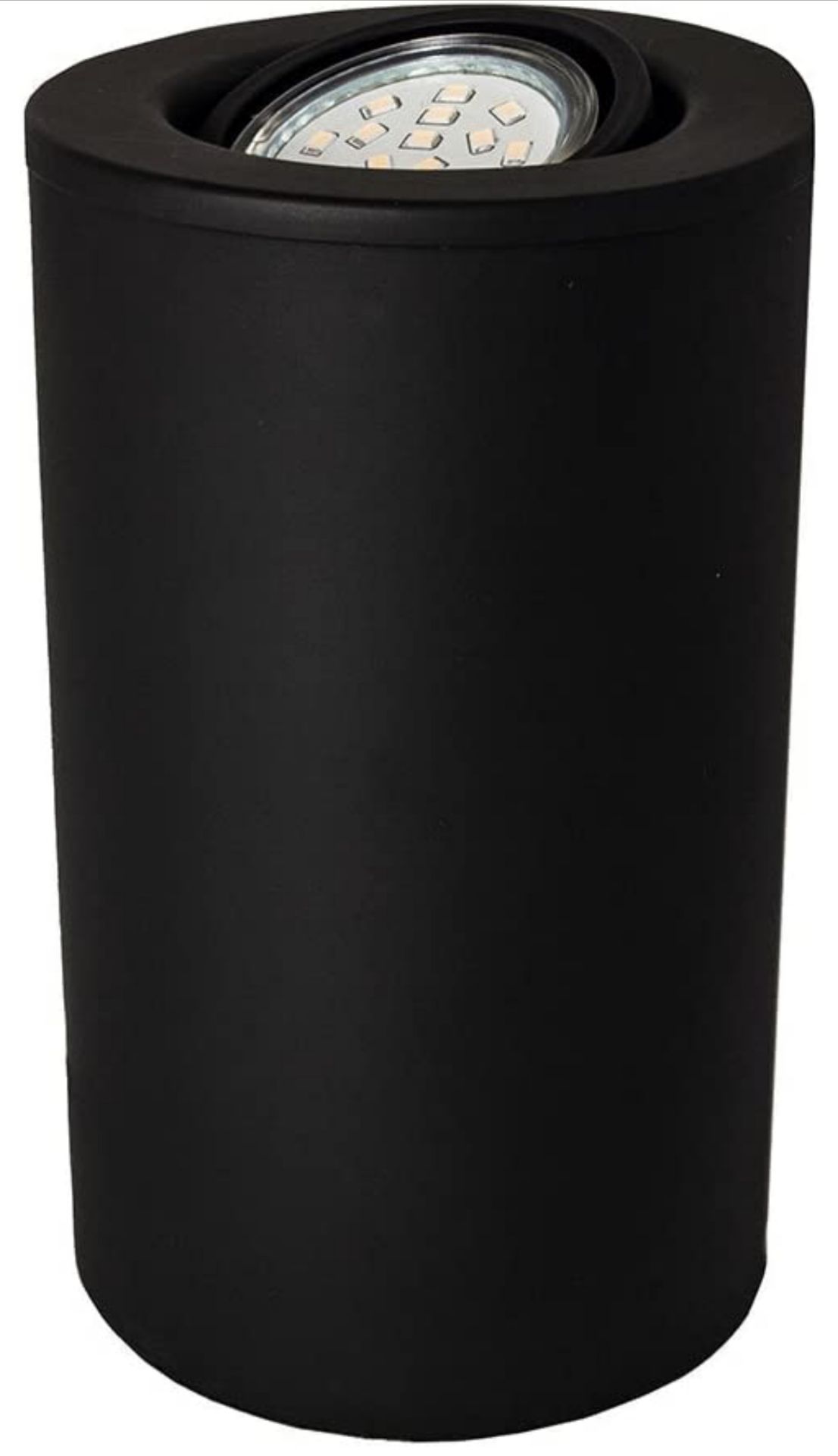 RRP £29.99 Happy Homewares Matt Black GU10 Floor or Table Uplight with Tilt Capability