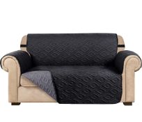 RRP £50 Set of 2 x Ameha Sofa Cover 2-Seater Waterproof Sofa Slipcovers Reversible Protector
