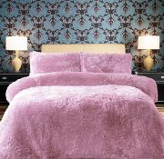 Soft & Snug Comfort Collections Teddy Bear Duvet Cover Set Super Soft Warm Fleece, Double