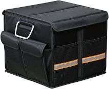 YUOCT Car Boot Organiser Robust, Collapsible, Multi-Compartment Car Trunk Organizer Box