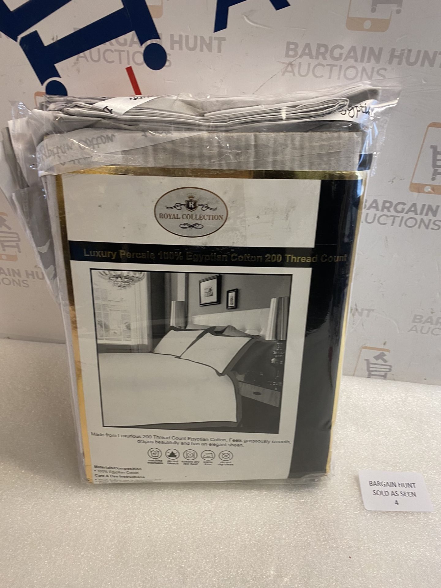 RRP £29.99 Hachette Mayfair 100% Egyptian Cotton Bedding Set, King Size - Image 2 of 2