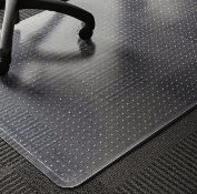 RRP £39.99 Office Chair Mat for Carpet Transparent PVC Desk Mat Large Carpet Protector