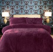Soft & Snug Comfort Collections Teddy Bear Duvet Cover Set Super Soft Warm Fleece, King Size
