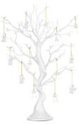 RRP £27.99 Nuptio Twig Tree Ornament Display Manzanita Tree, Artificial Wishing Twiggy 58cm