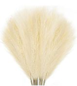RRP £57 Set of 3 x Joencost 8PCs 3Ft Faux Pampas Grass Large Branches Fluffy Floral Feathers Decor
