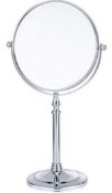 RRP £32.99 Fcya Vanity Mirror Bathroom Fre Standing 1/20X Maginification Swivel Mirror