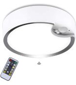 RRP £29.99 Glighone LED Motion Sensor Ceiling Lightwith Remote Control Battery Operated