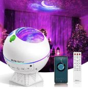 RRP £39.99 Homme Star Projector Galaxy Light LED Night Light Projector with Remote Control