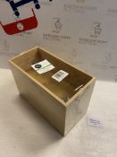 mDesign Kitchen Storage Box Set of 2 Open Bamboo Organisers RRP £21.99