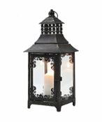 RRP £27.99 JHY DESIGN Decorative Hanging Candle Lantern, 37.5cm High Vintage Lantern
