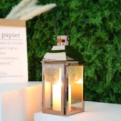 RRP £28.99 JHY DESIGN Stainless Steel Lanterns for Candle, 31.5cm High Candle Lantern