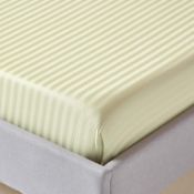 RRP £28.99 HOMESCAPES Sage Green Pure Egyptian Cotton Flat Sheet Double