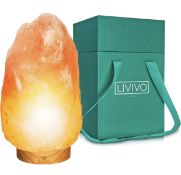 RRP £29.99 Livivo Deluxe Himalayan Salt Lamp Premium Crystal Hand Crafted Pink Rock