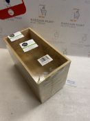 mDesign Kitchen Storage Box Set of 2 Open Bamboo Organisers RRP £21.99