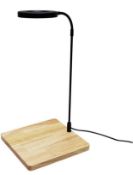 GeKlok LED 10W USB Powered Lamp with Wood Board RRP £21.99