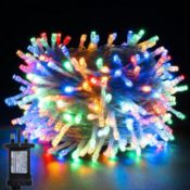 RRP £29.99 YOSION LED Lights, 53m 500 LEDs String Fairy Lights On Clear Cable with Timer Function