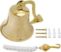 RRP £26.99 ARSUK Last Order Bell, Hanging Ship Bell - Traditional Wall Mounted Bell