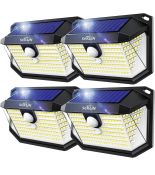 RRP £28.99 Seklin Solar Security Lights Outdoor Super Bright Solar Wall Lights, 4-Pack