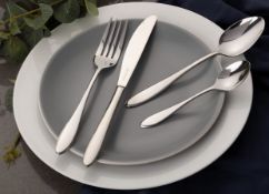 RRP £32.99 Viners Tabac 16 Piece + 8 Free spoons Stainless Steel Cutlery Set