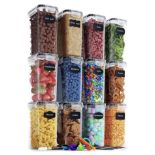 RRP £35.99 Chef's Path Food Storage Containers 2L Plastic Canisters, 12-Pack