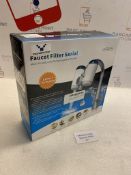PowerDoF Faucet Water Filter System with 2 Separate Filter Cartridges