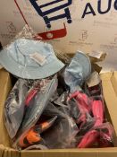 Box of Mixed Clothing Items, including Sun Hats Women's Underwear and more, 23 Pieces